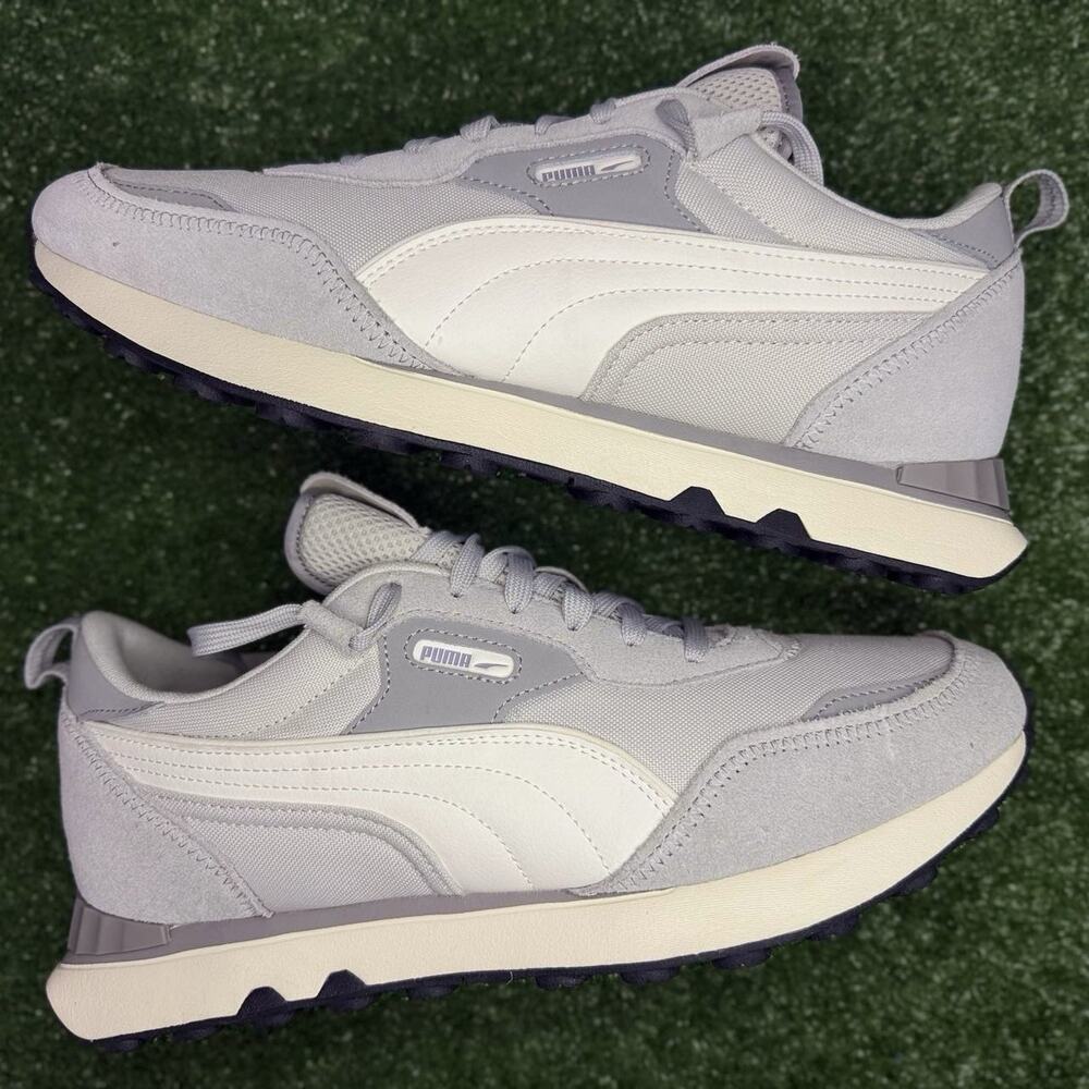 PUMA Rider FV Base Low Mens 11 Sedate Grey Ivory 393231-04 NWOB